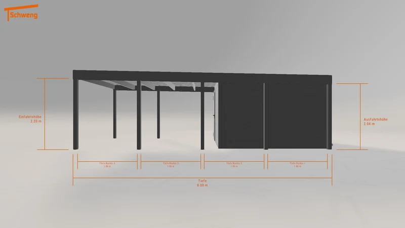 #DE Schweng Flachdachcarport C600 (ID pb3d93) #MTG
