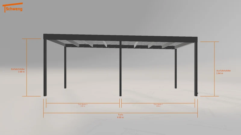 #DE Schweng Flachdachcarport C600 (ID 85rby2) #MTG