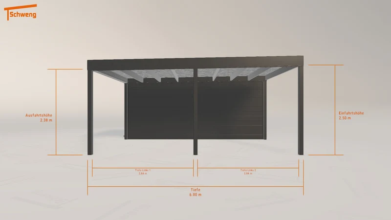 #DE Schweng Flachdachcarport C600+ (ID ygknyp) #MTG