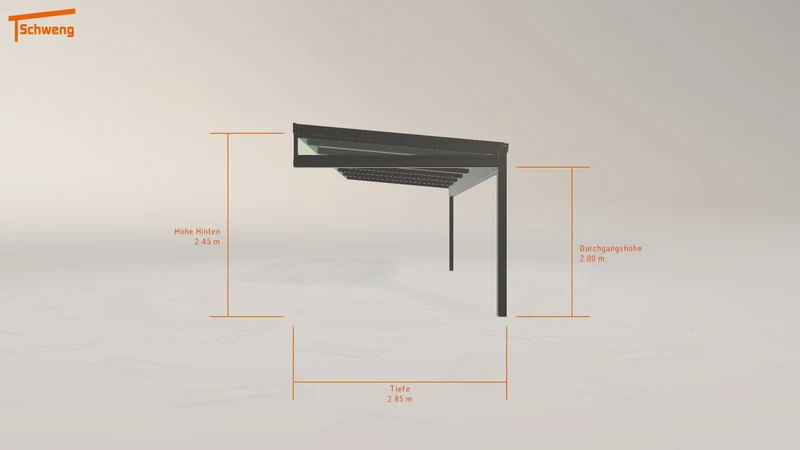 #CH Schweng Pultdachcarport S350 (ID n53xd3)