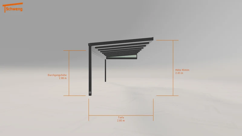 #CH Schweng Pultdachcarport S350 (ID n53xd3)