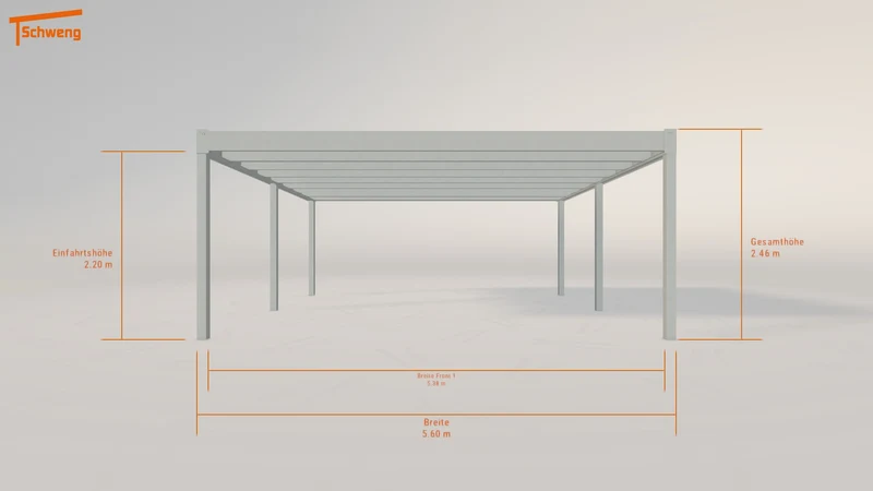 #DE Schweng Flachdachcarport C600+ (ID g7b3xq) #MTG