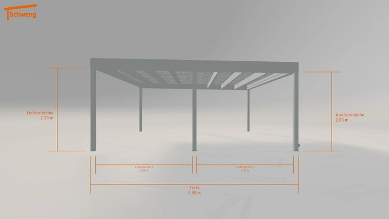 #DE Schweng Flachdachcarport C600+ (ID g7b3xq) #MTG