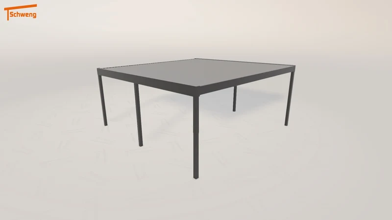 #DE Schweng Flachdachcarport C600+ (ID bk8q3p)