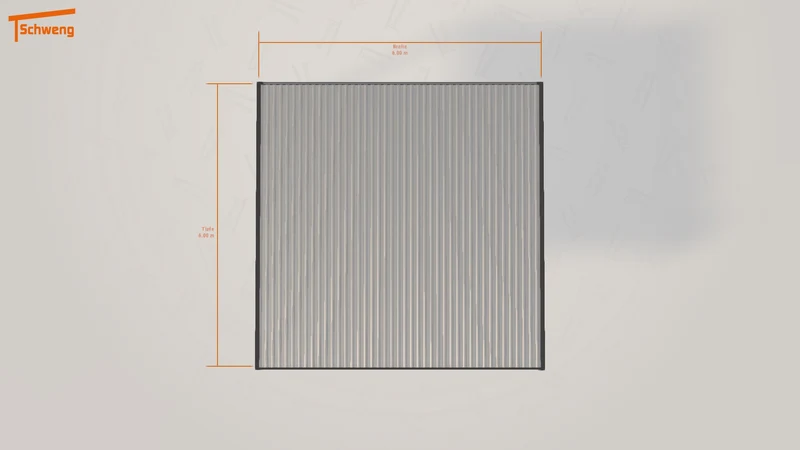 #DE Schweng Flachdachcarport C600+ (ID bk8q3p)