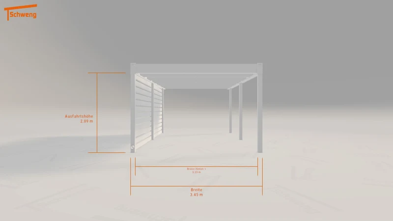 #DE Schweng Flachdachcarport C600 (ID 77gwr2) #MTG
