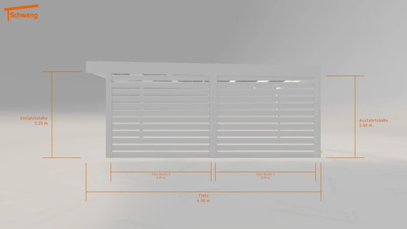 #DE Schweng Flachdachcarport C600 (ID 77gwr2) #MTG