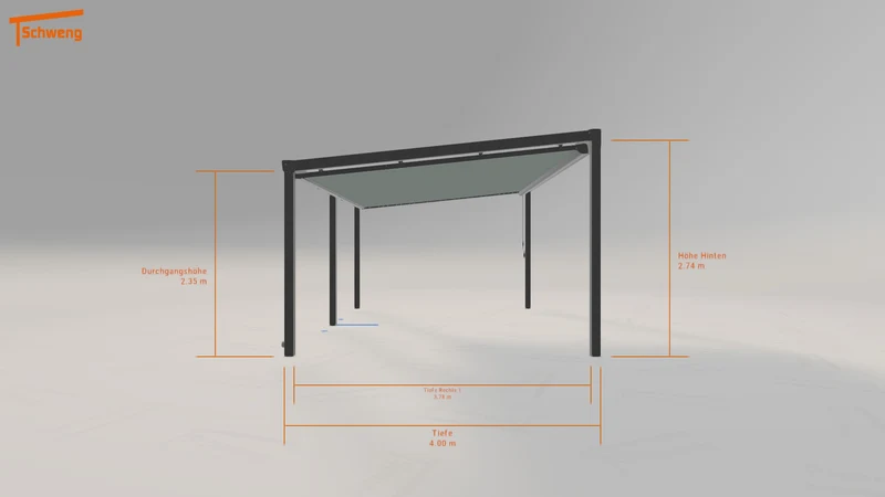 #DE Schweng Terrassenüberdachung S400 (ID w3r2gw)