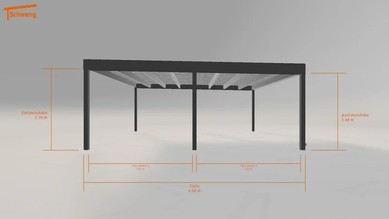 #DE Schweng Flachdachcarport C600+ (ID bk87ng) #MTG