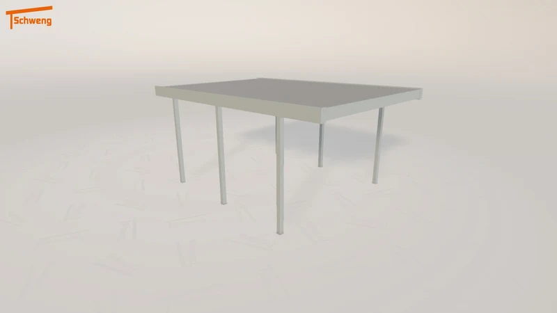 #DE Schweng Flachdachcarport C600 (ID zbk49z)