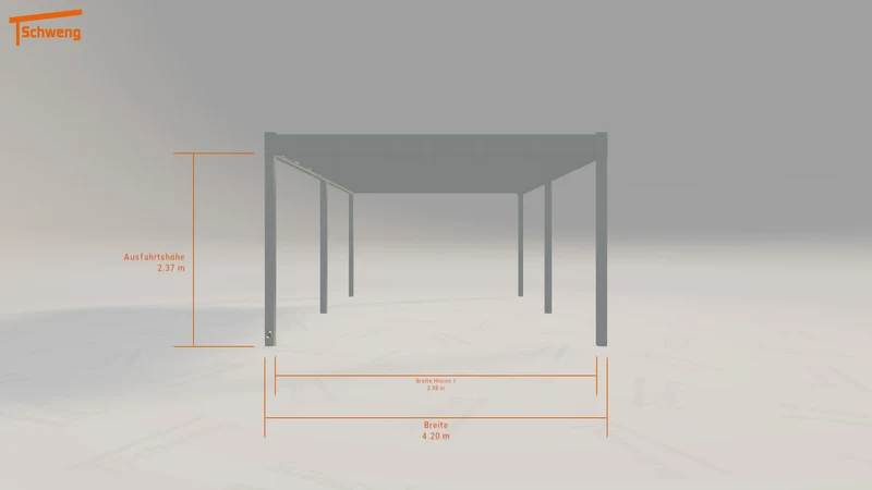#DE Schweng Flachdachcarport C600 (ID rj3kxd) #MTG
