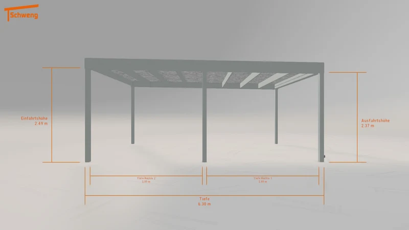 #DE Schweng Flachdachcarport C600 (ID rj3kxd) #MTG