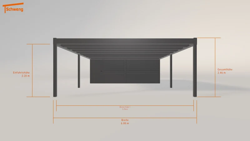 #DE Schweng Flachdachcarport C600+ (ID g7bzvn) #MTG