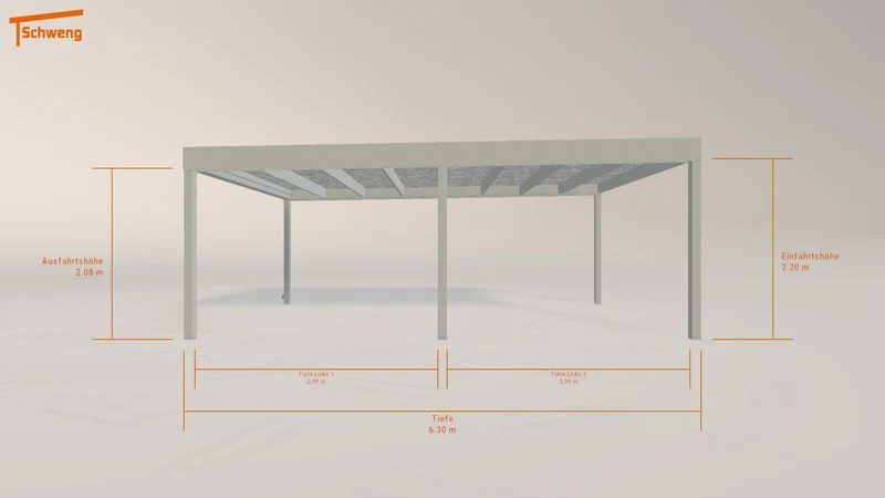 #DE Schweng Flachdachcarport C600 (ID x7k3q8) #MTG