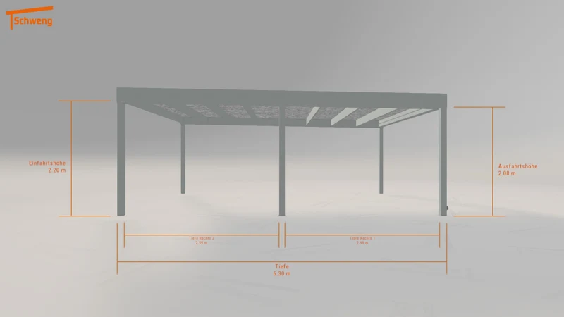 #DE Schweng Flachdachcarport C600 (ID x7k3q8) #MTG