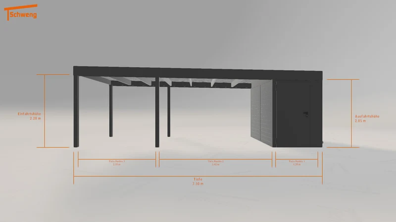#DE Schweng Flachdachcarport C600 (ID jj3z4x) #MTG