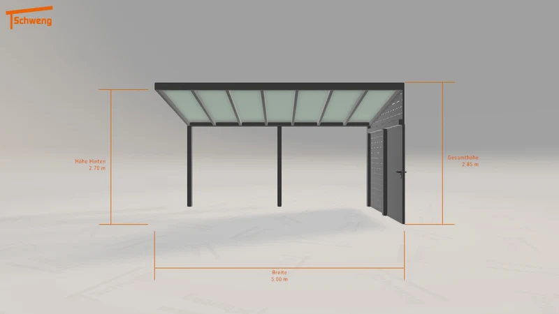 #DE Schweng Pultdachcarport S400 (ID 85rd25) #MTG