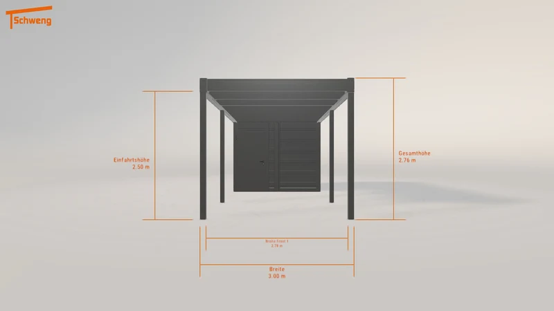 #DE Schweng Flachdachcarport C600 (ID 85rdp5) #MTG