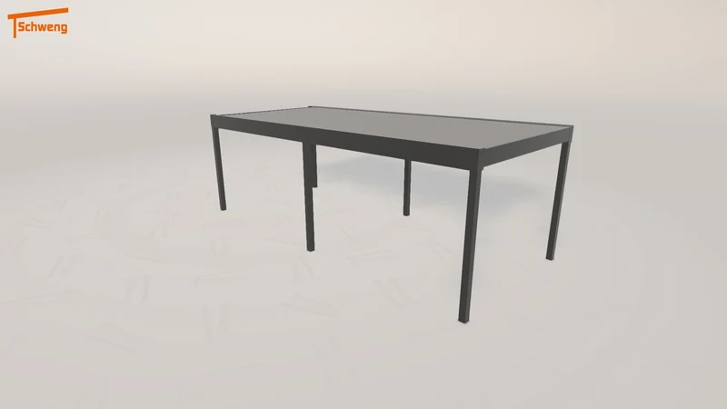 #DE Schweng Flachdachcarport C600 (ID 2qgjbw)