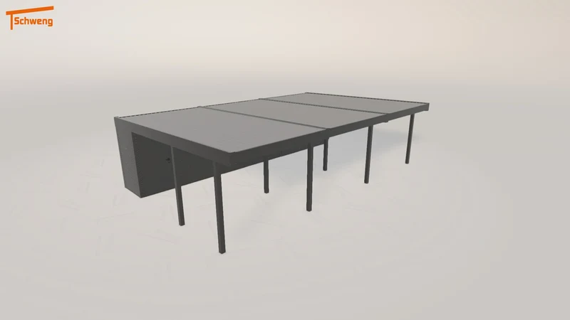 #DE Schweng Flachdachcarport C600+ (ID mj37vv)