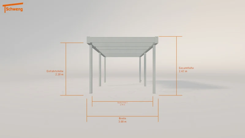 #DE Schweng Flachdachcarport C600 (ID bk8qy7) #MTG