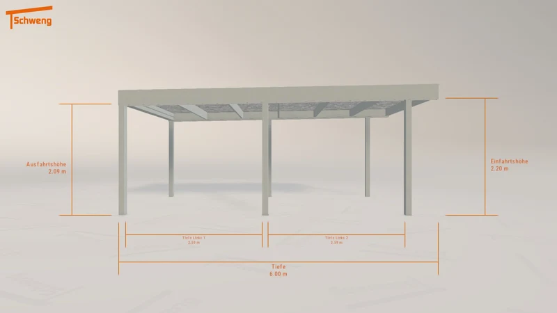 #DE Schweng Flachdachcarport C600 (ID bk8qy7) #MTG