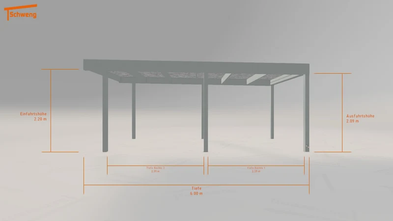 #DE Schweng Flachdachcarport C600 (ID bk8qy7) #MTG