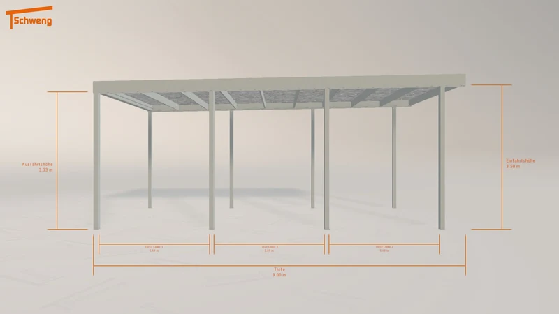 #DE Schweng Flachdachcarport C600 (ID mj3p45) #MTG