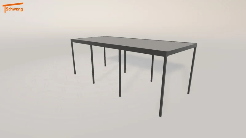 #DE Schweng Flachdachcarport C600 (ID 85r9xq)