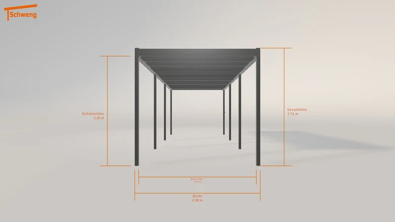 #DE Schweng Flachdachcarport C600 (ID 85r9xq)