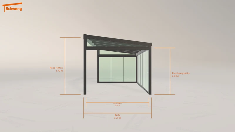 #DE Schweng Terrassenüberdachung S400 (ID 33g7xg)