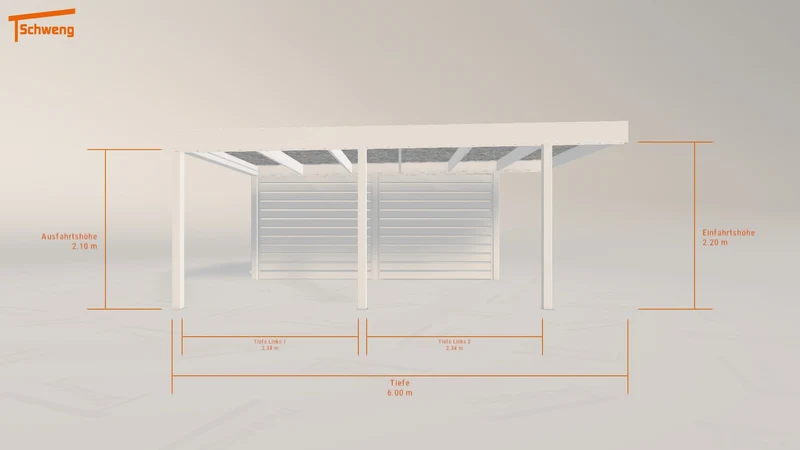 #DE Schweng Flachdachcarport C600 (ID 77gwnv) #MTG