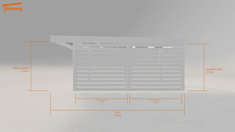 #DE Schweng Flachdachcarport C600 (ID 77gwnv) #MTG