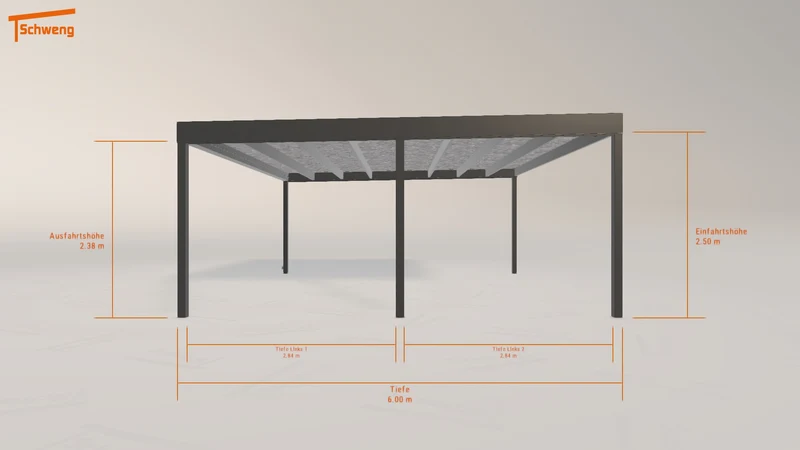 #DE Schweng Flachdachcarport C600 (ID dvwqx3) #MTG