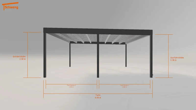 #DE Schweng Flachdachcarport C600 (ID dvwqx3) #MTG