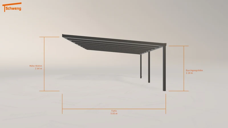 #DE Schweng Terrassenüberdachung S400 (ID 77gggz)