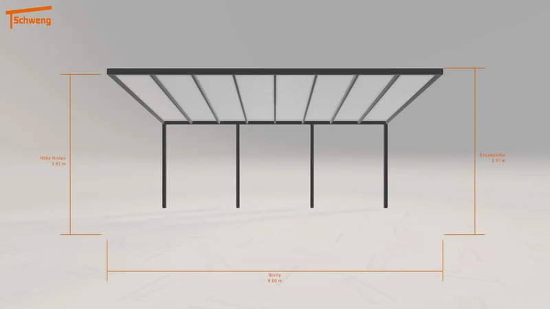 #DE Schweng Pultdachcarport S400 (ID zbkkkm)