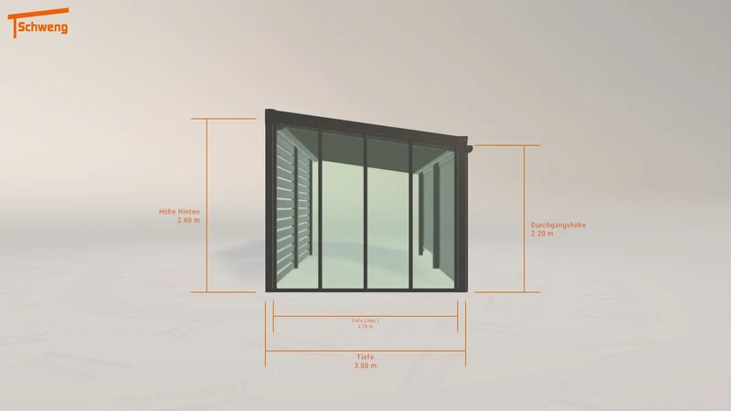 #CH Schweng Terrassenüberdachung S400 (ID 85rrdw)