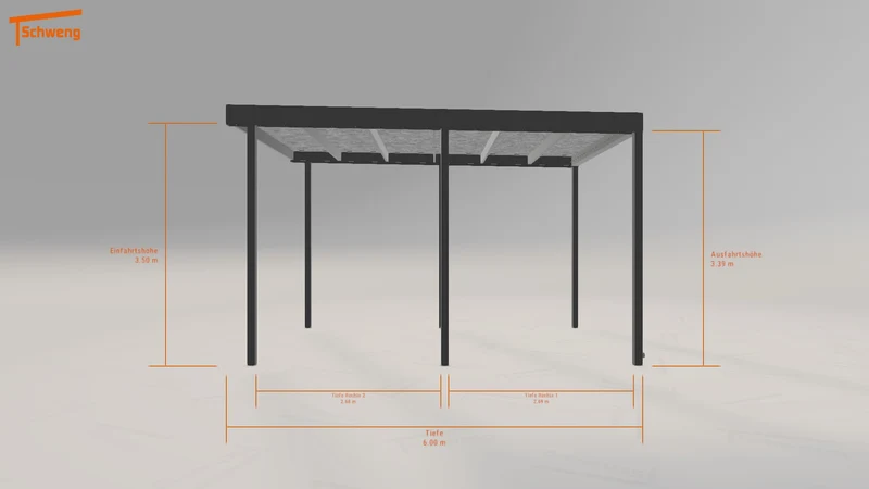 #DE Schweng Flachdachcarport C600 (ID w3rpg7) #MTG