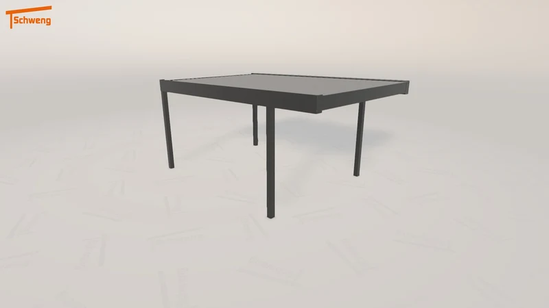 #DE Schweng Flachdachcarport C600 (ID 85rykj)