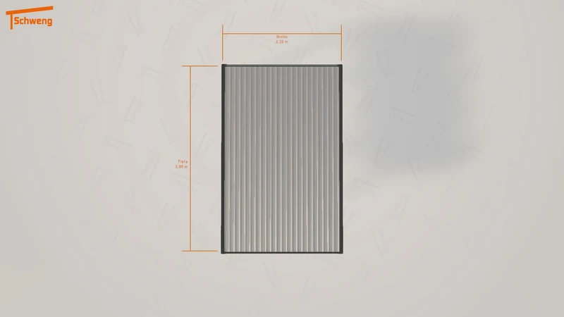 #DE Schweng Flachdachcarport C600 (ID 85rykj)