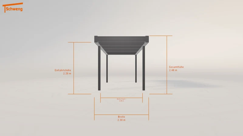 #DE Schweng Flachdachcarport C600 (ID ygk2w3) #MTG