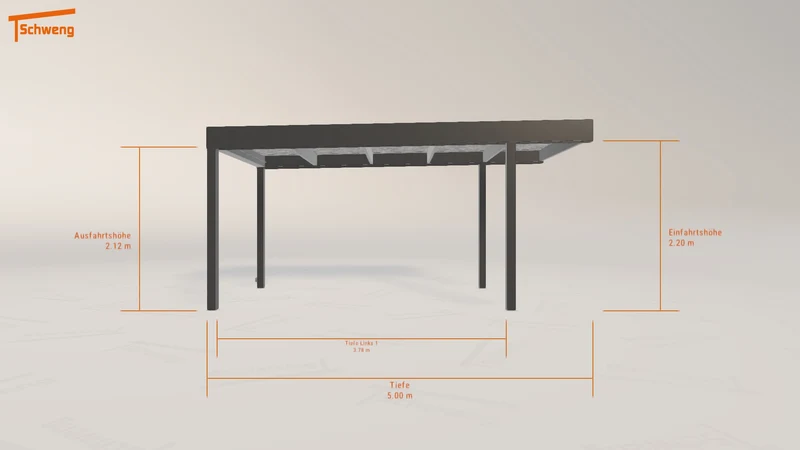 #DE Schweng Flachdachcarport C600 (ID ygk2w3) #MTG