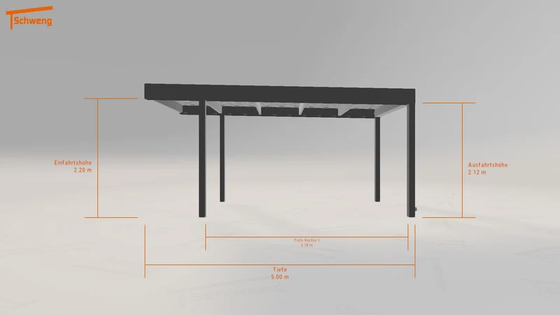 #DE Schweng Flachdachcarport C600 (ID ygk2w3) #MTG