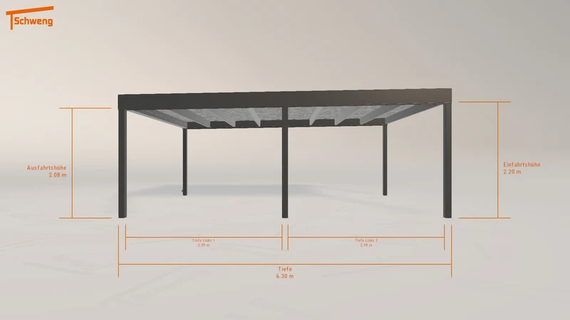 #DE Schweng Flachdachcarport C600 (ID 2qgkvj) #MTG