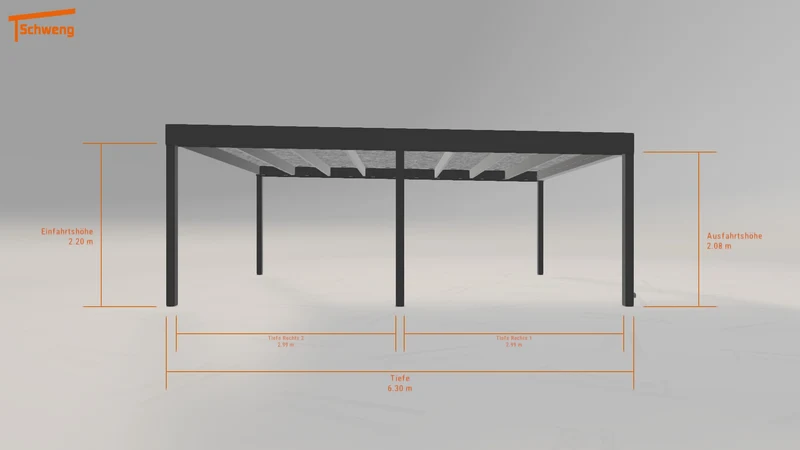 #DE Schweng Flachdachcarport C600 (ID 2qgkvj) #MTG