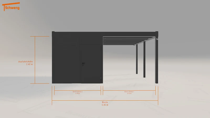 #DE Schweng Flachdachcarport C600+ (ID n53nw5) #MTG