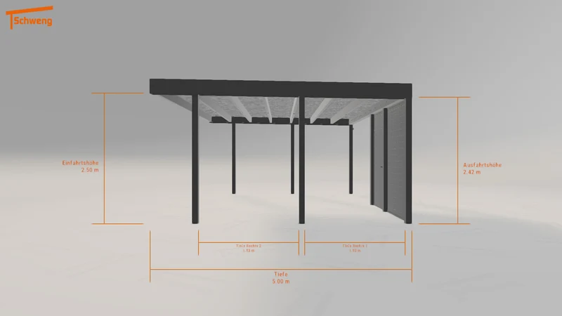 #DE Schweng Flachdachcarport C600+ (ID n53nw5) #MTG