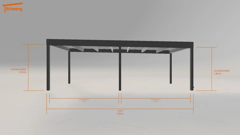 #DE Schweng Flachdachcarport C600 (ID qd3j2v) #MTG