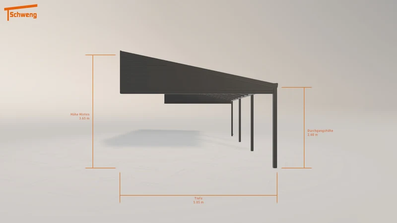 #AT Schweng Pultdachcarport S400 (ID 33gw85)